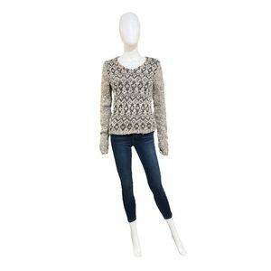 Loft Ann Taylor Brown Knit Sweater, M